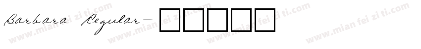 Barbara Regular字体转换